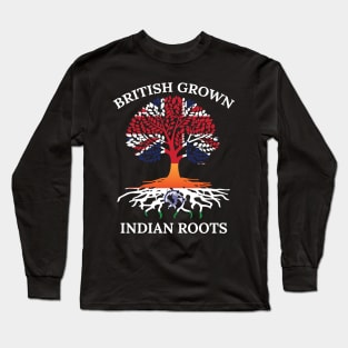 India Heritage British Grown Indian Roots Long Sleeve T-Shirt